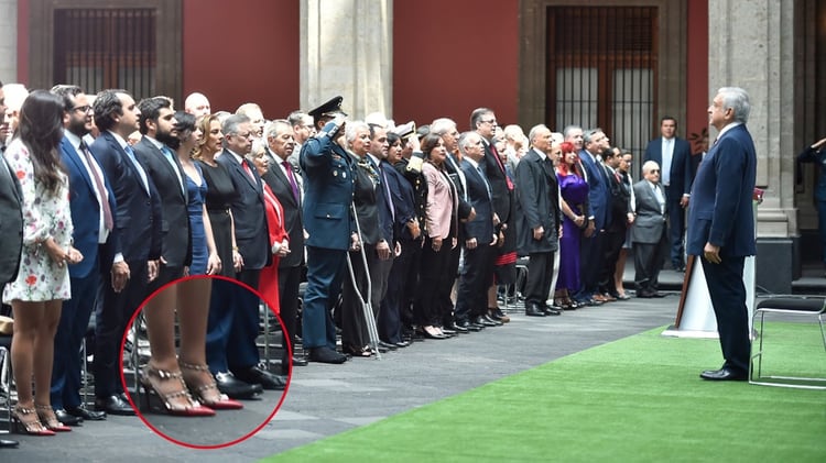 Los zapatos son del diseÃ±ador italiano Valentino (Foto: Presidencia)