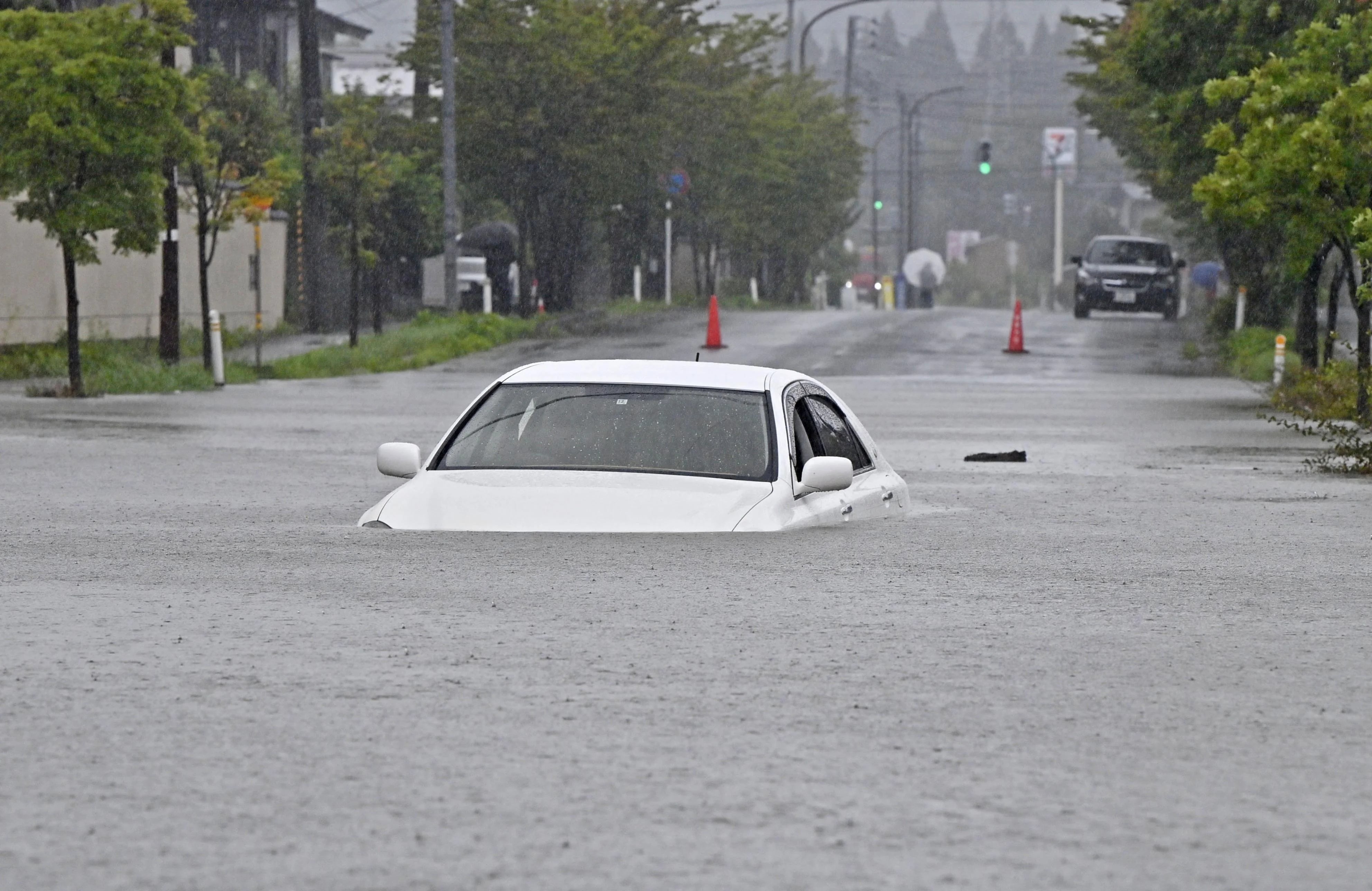 Inundaciones en Akita, Japón (via Reuters)