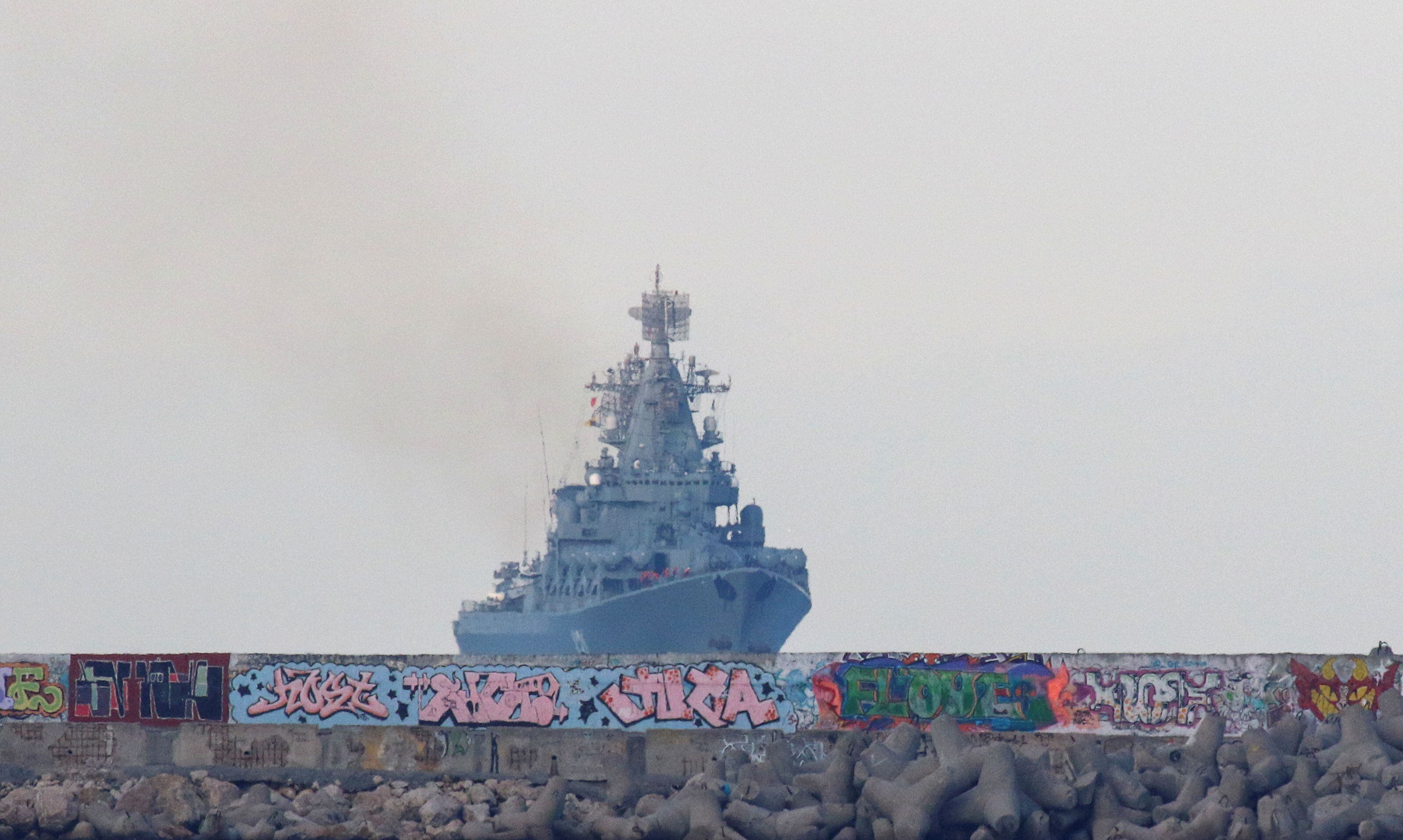 A Russian military ship in the Black Sea near Crimea (Photo: Reuters)