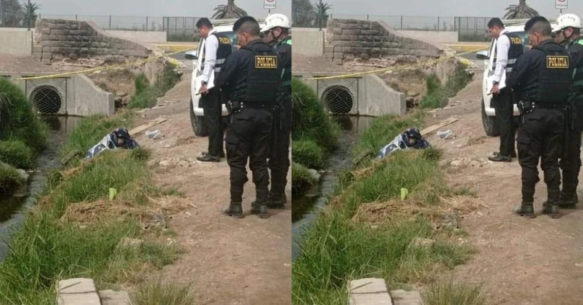 Macabre discovery in Chorrillos: a corpse inside a suitcase was thrown into an irrigation canal