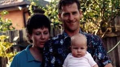 Kathleen Folbick with her husband and one of their children.  Photo: JusticeForKathleenFolbigg
