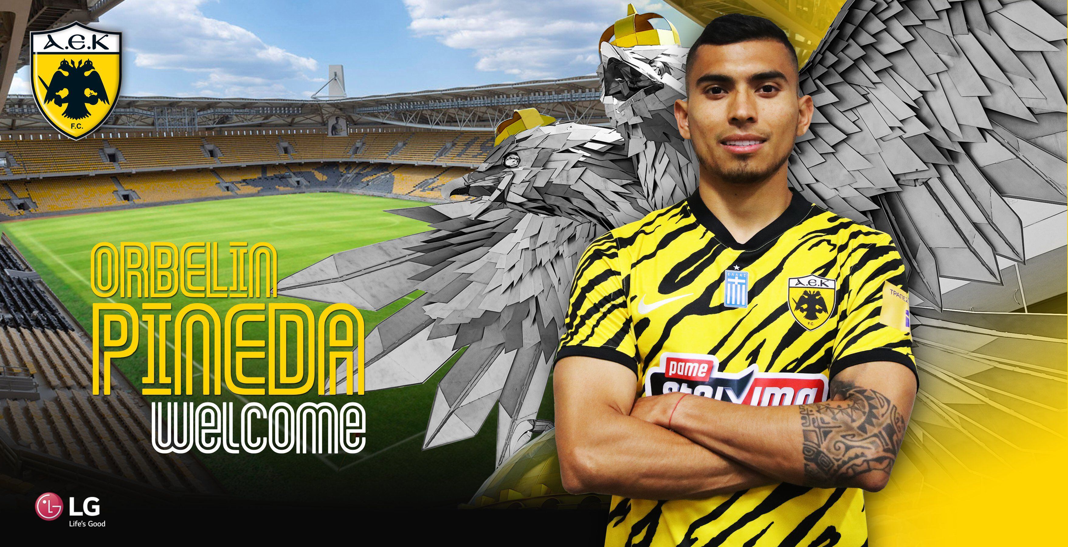 Orbelín Pineda ficha por el AEK de Grecia. Foto: @AEK_FC_OFFICIAL