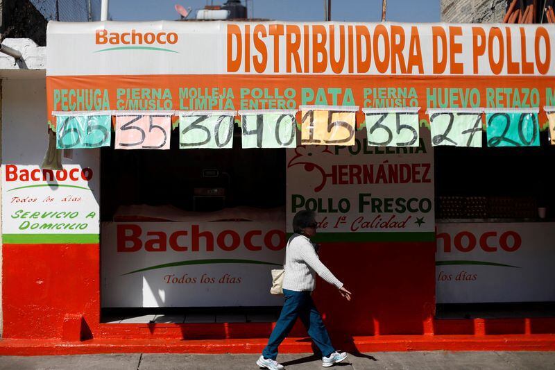 FOTO DE ARCHIVO.  Una tienda distribuidora de la marca Bachoco, productor avícola, en Ciudad de México, México. 16 de noviembre de 2017. REUTERS/Edgard Garrido