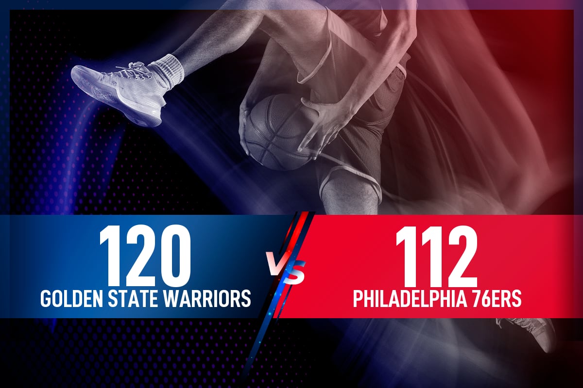 Golden State Warriors - Philadelphia 76ers: Resultado, resumen y estadísticas en directo del partido de la NBA