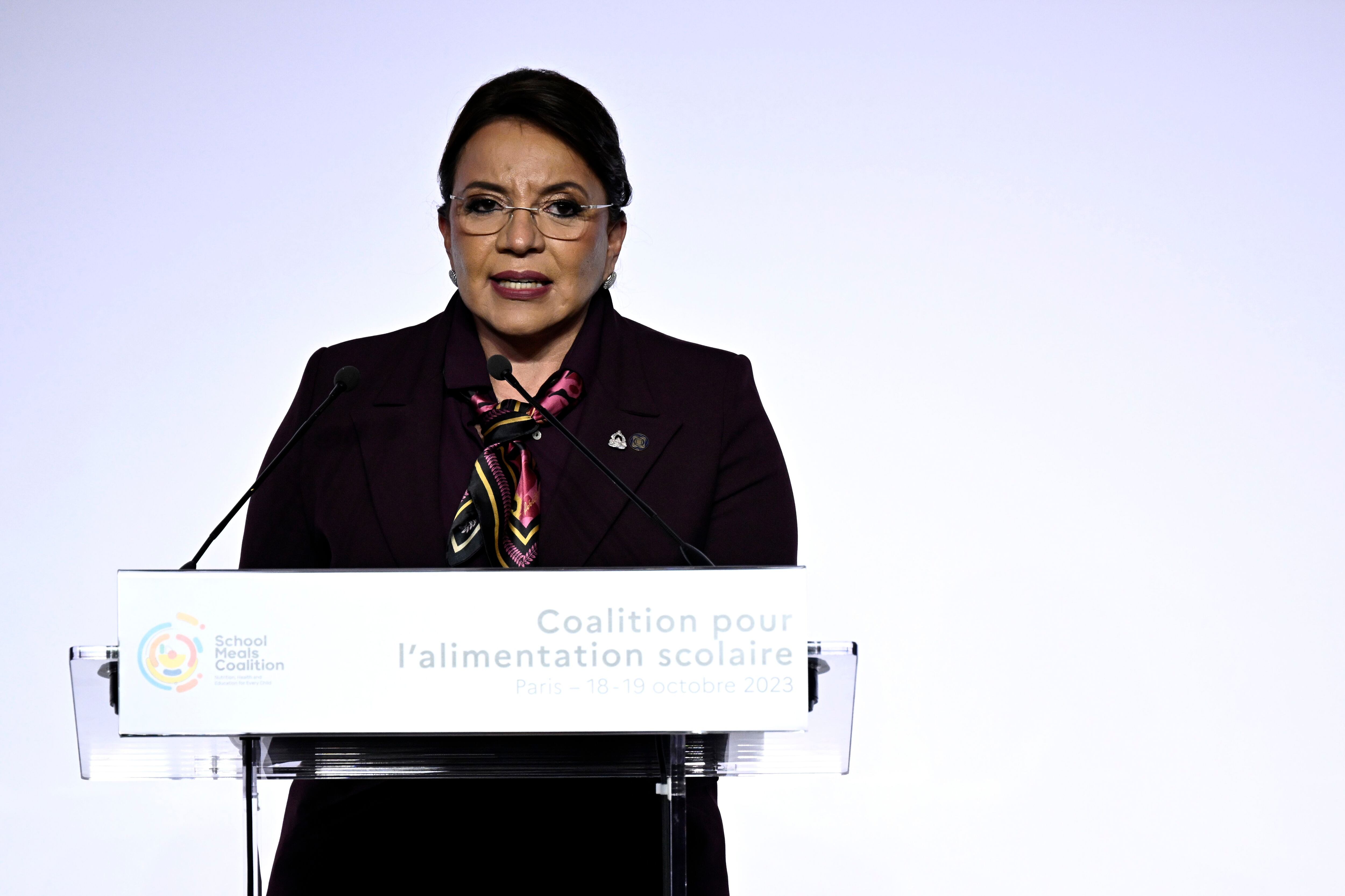 Xiomara Castro, presidenta de Honduras. (EFE/EPA/Julien De Rosa)