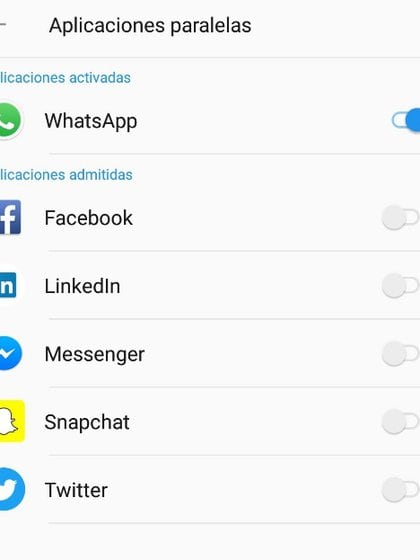 La opción “Aplicaciones paralelas” te permite tener dos cuentas de WhatsApp en tu móvil.