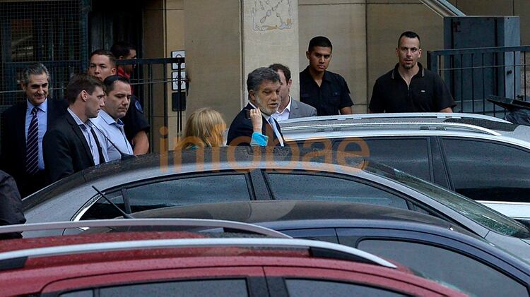 Gianfranco Macri, al retirarse de los tribunales de Comodoro Py (fotos: Gustavo Gavotti)