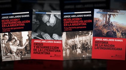 Algunos de los títulos reeditados por Peña Lillo en 2013. El primero, La Era del Peronismo, está prologado por Ernesto Laclau
