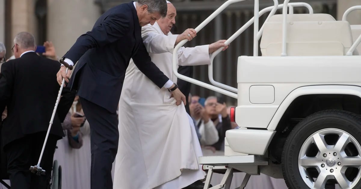 Pope Francis could not get into the Popemobile due to breathing and mobility problems
