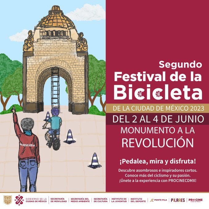 El gobierno de la Ciudad de México organizará el Festival de la Bicicleta, que se realizará del 3 al 5 junio. 