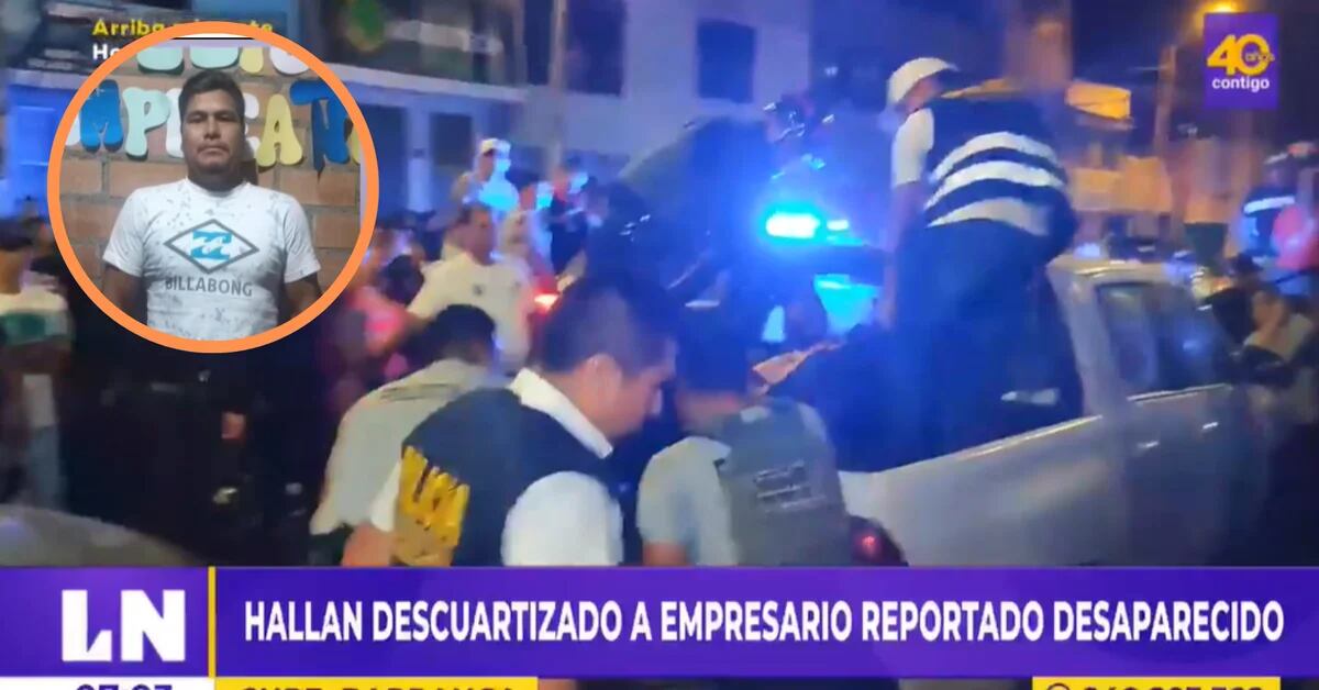 Crime in Barranca: they find dismembered a businessman who has been missing for two days