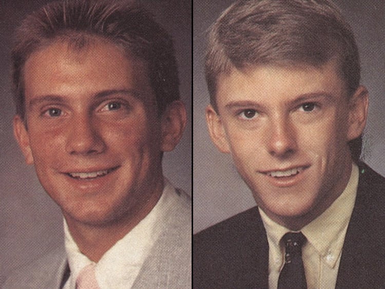 Mike Williams y Brian Winchester en sus tiempos de secundaria