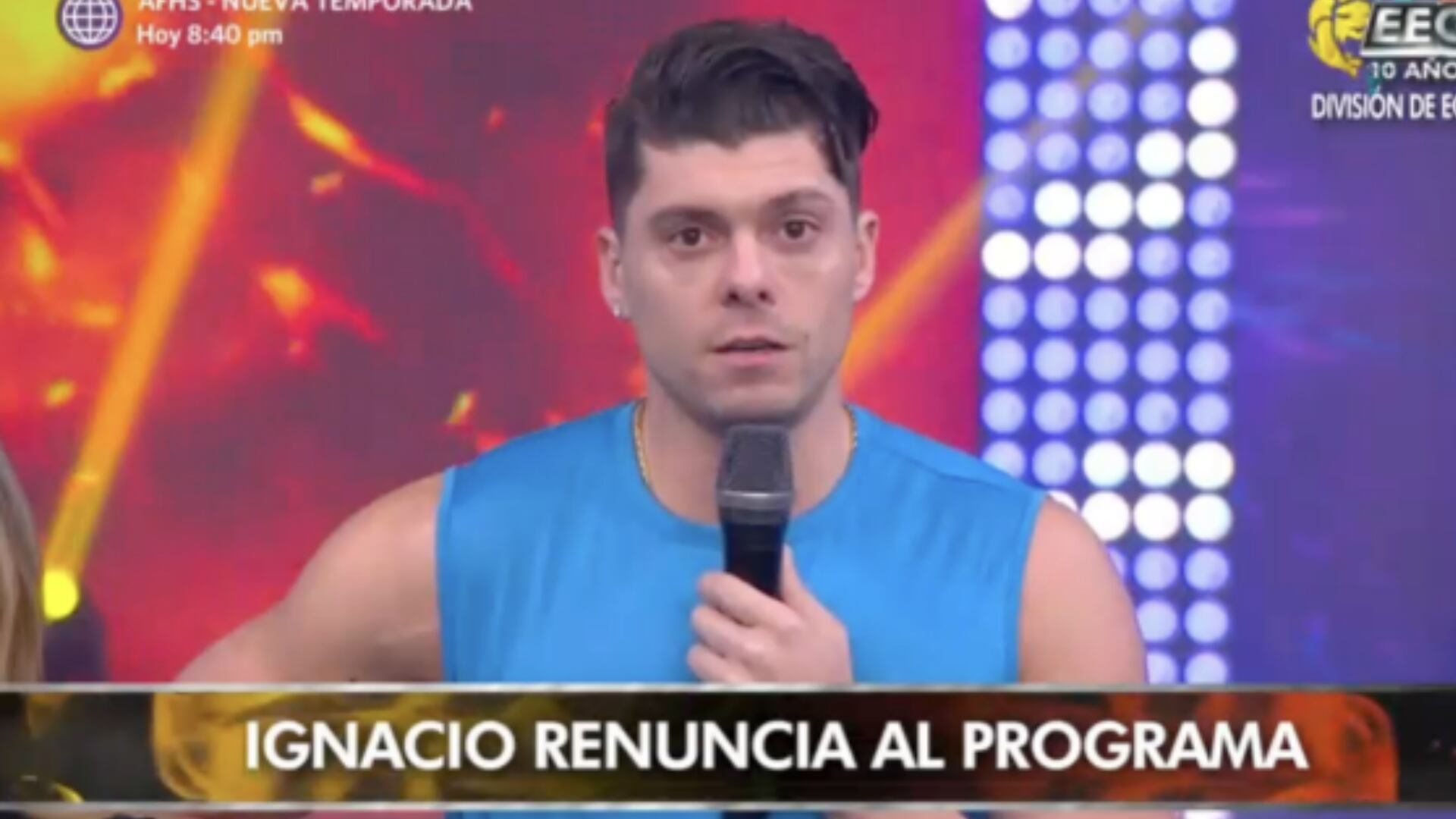 Ignacio Baladán se despide de EEG tras una fuerte lesión. (Captura)