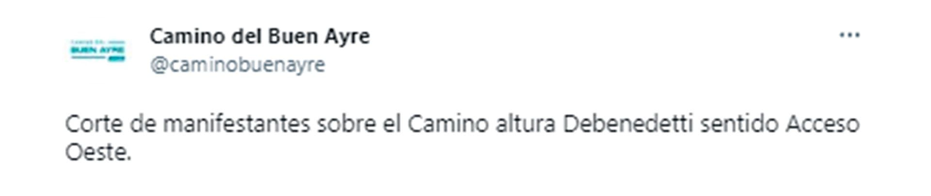 El corte inició pasadas las 9:30 de la mañana. 