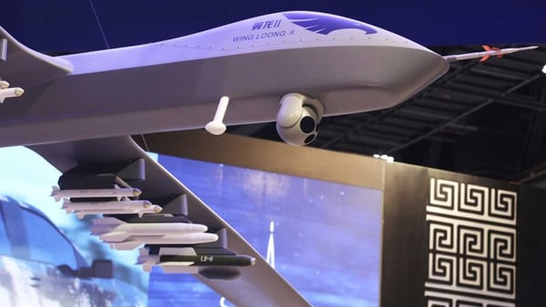 El Wing Loong II, uno de los mÃ¡s avanzados drones ofrecidos por China y comprado recientemente por Emiratos Ãrabes Unidos (AP)