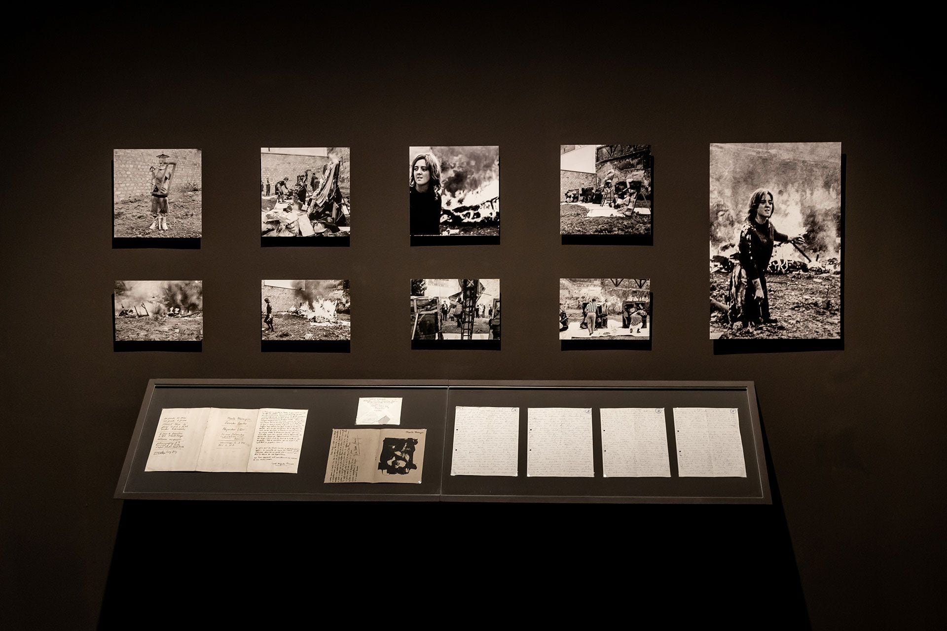 Algunas de las fotografías de Marta Minujín exhibidas en el Museo Moderno (Foto: prensa Museo Moderno)