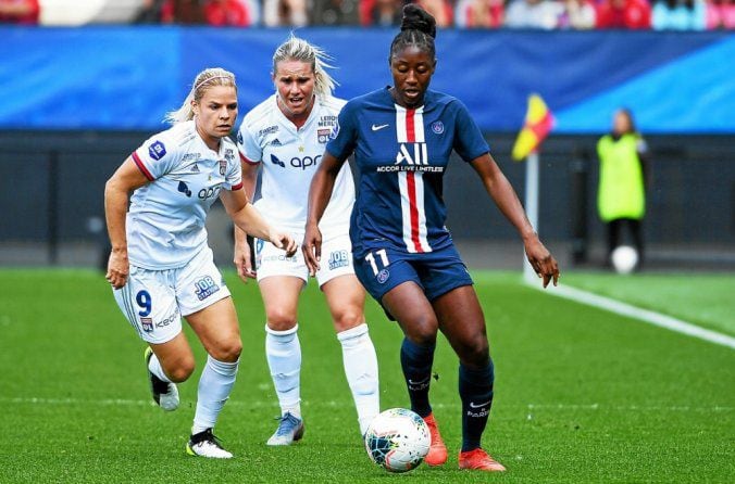 Un duelo entre las escuadras femeniles del PSG y el Olympique Lionnais (Foto: Especial)