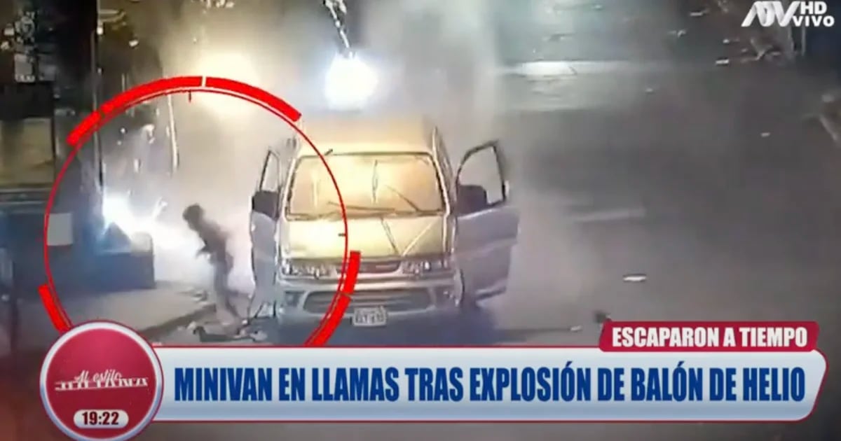Los Olivos: minivan explodiu em vias públicas com menores e comerciantes dentro
