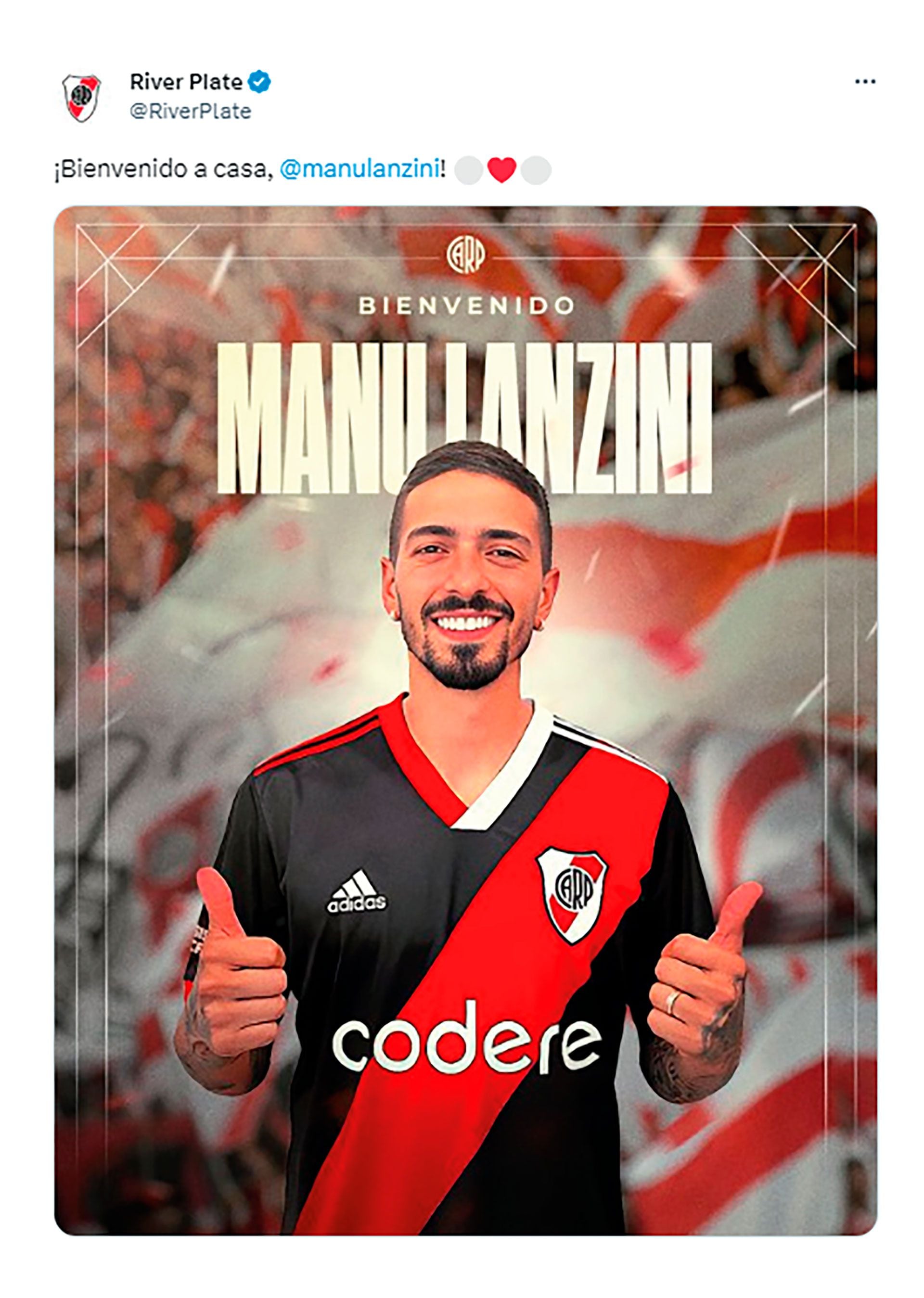 El posteo de River tras el anuncio del presidente Jorge Brito