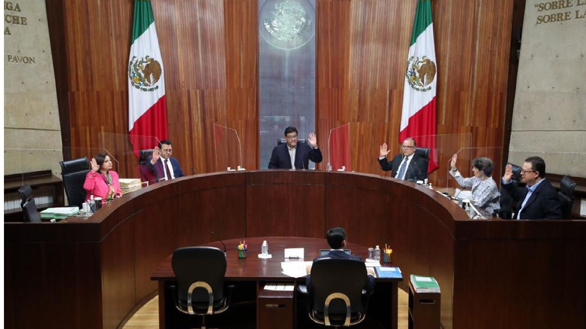 Pleno de la Primera Sala TEPJF  (Foto: Twitter/TEPJF_informa)