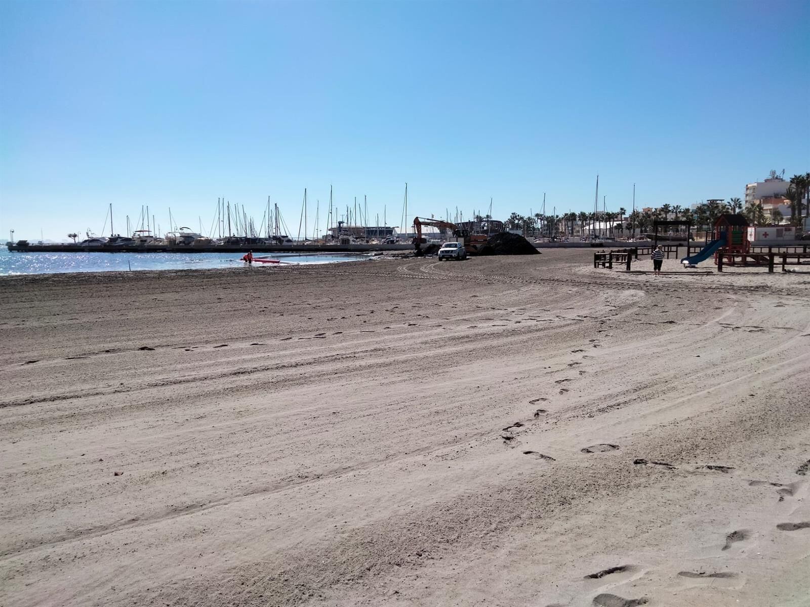 Imagen de una playa del Mar Menor
