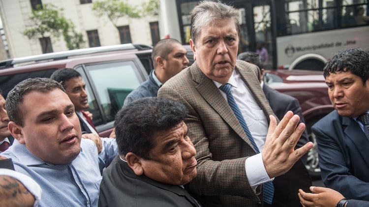 El ex presidente peruano Alan García (ERNESTO BENAVIDES / AFP)
