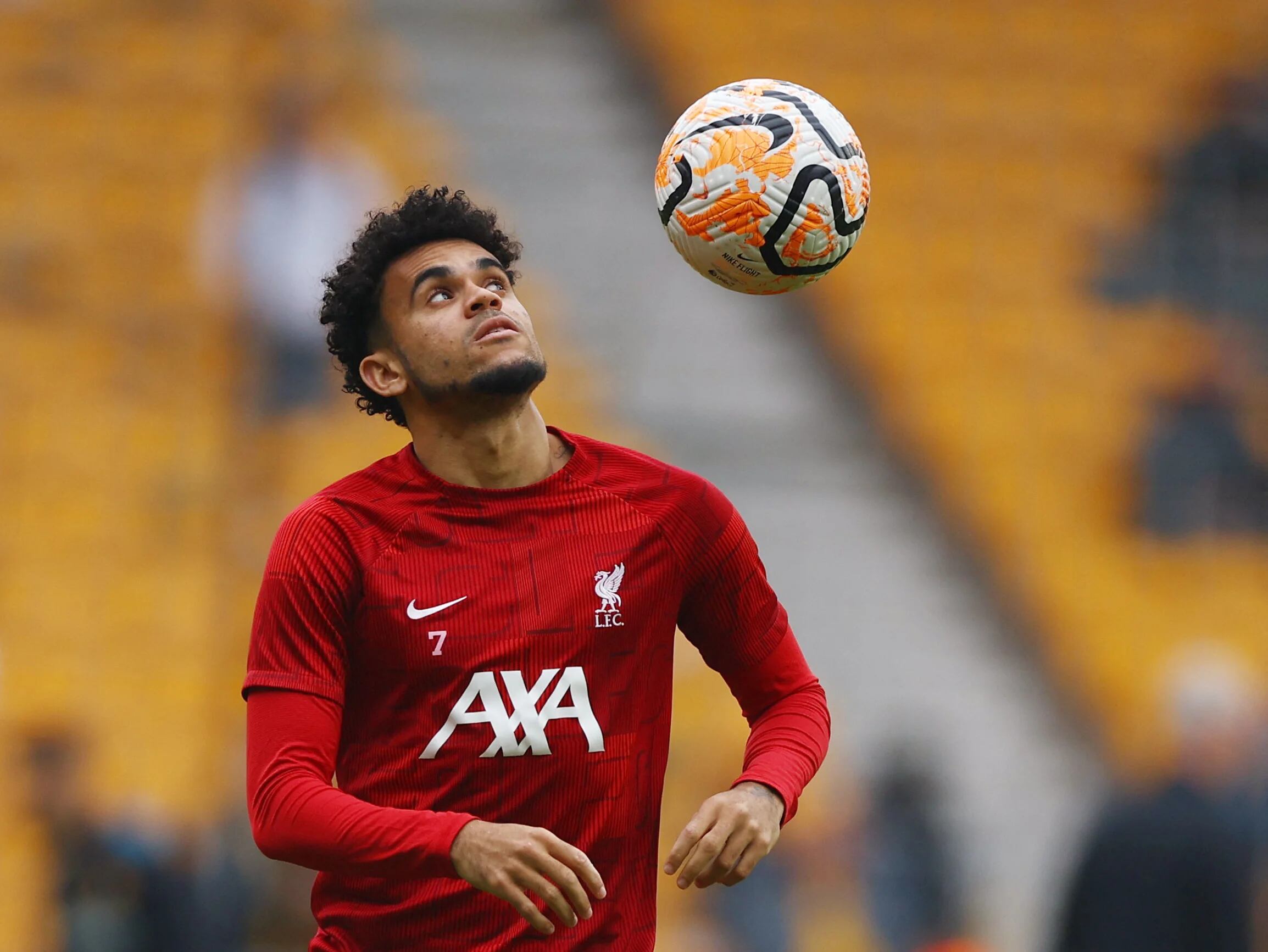 El colombiano Luis Díaz se convirtió en el futbolista más valioso del Liverpool - crédito Matthew Childs/Reuters.