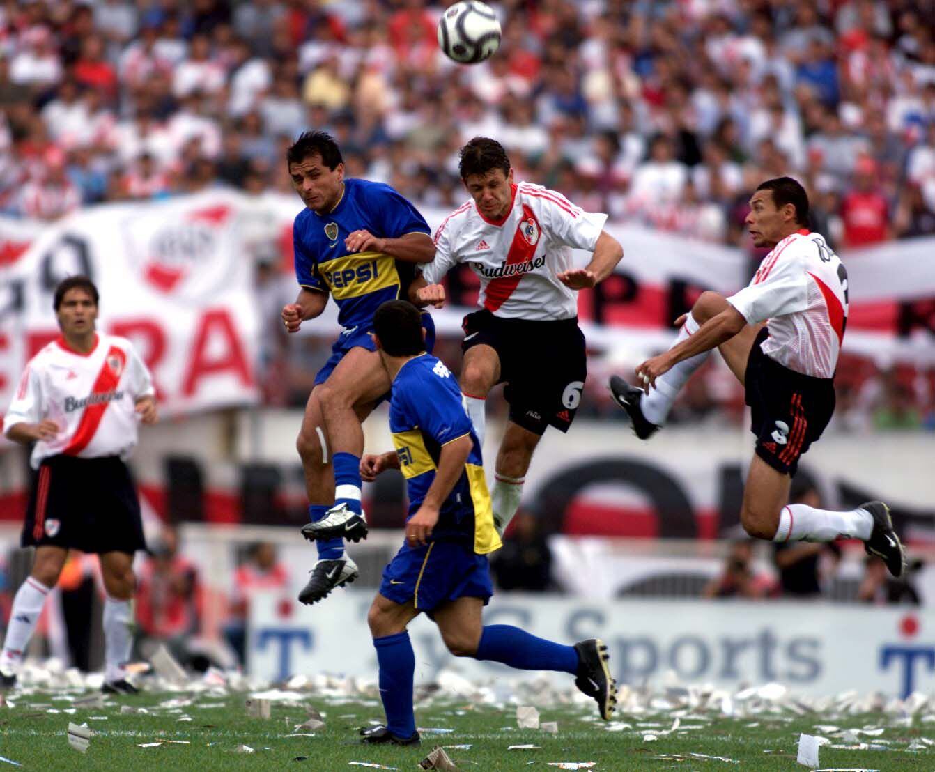 Foto retro Demichelis vs. Boca 2002