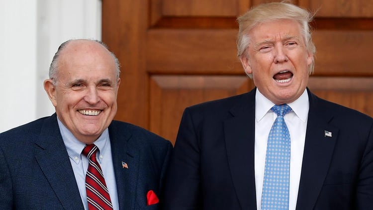 Rudy Giuliani y Donald Trump