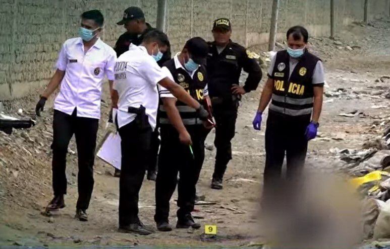 La Policía Nacional recaba información en el lugar donde un extranjero fue asesinado, en Trujillo | Foto: PNP