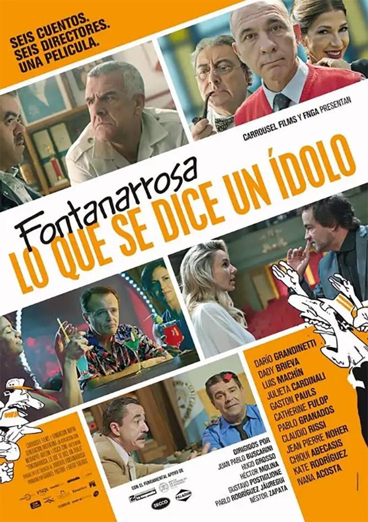 Poster de “Fontanarrosa, lo que se dice un ídolo”, la película que incluye cortos de varios cuentos del recordado escritor rosarino