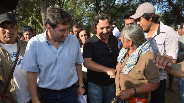 Daniel Arroyo y el gobernador Gustavo Sáenz 