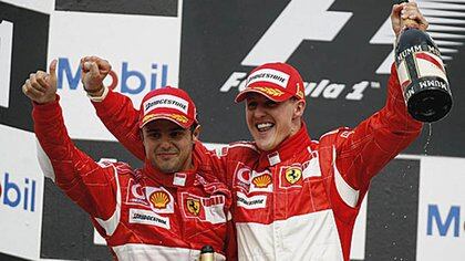 Mike Schumacher y Felipe Massa fueron campañeros en Ferrari 