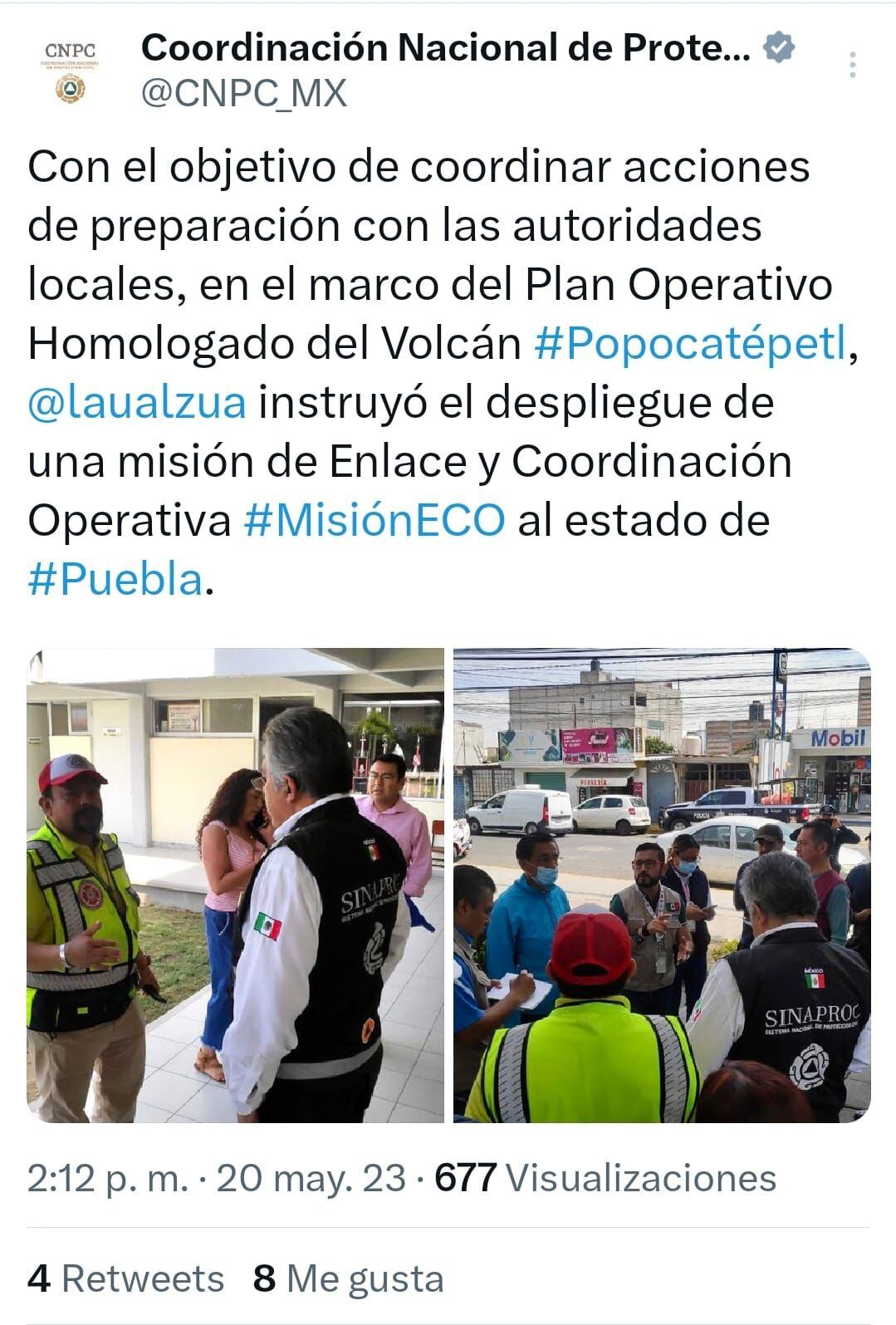 Popocatépetl (@CNPC_MX)