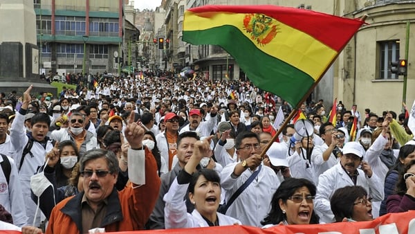 Resultado de imagen para bolivia huelga afp