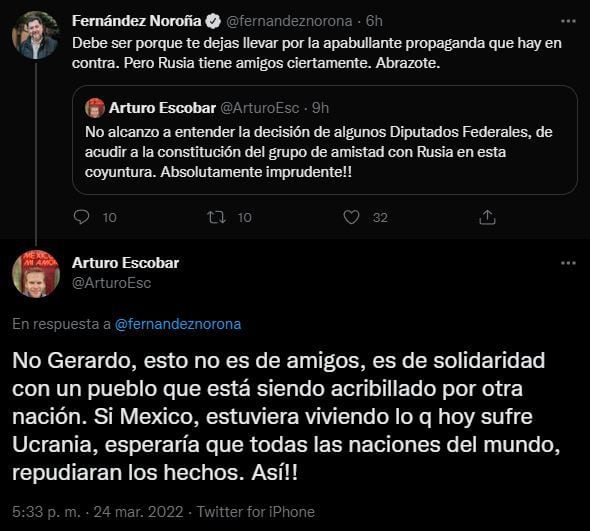 Gerardo Fernández Noroña defended Mexico-Russia Friendship Group