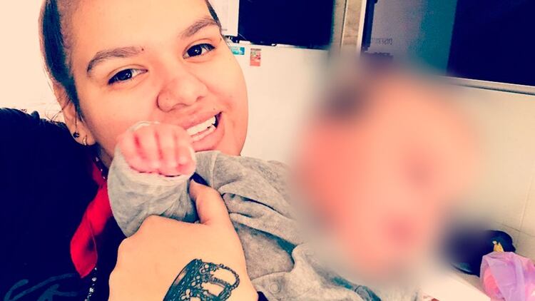 Morena Rial y su pequeño hijo de cuatro meses (Instagram)
