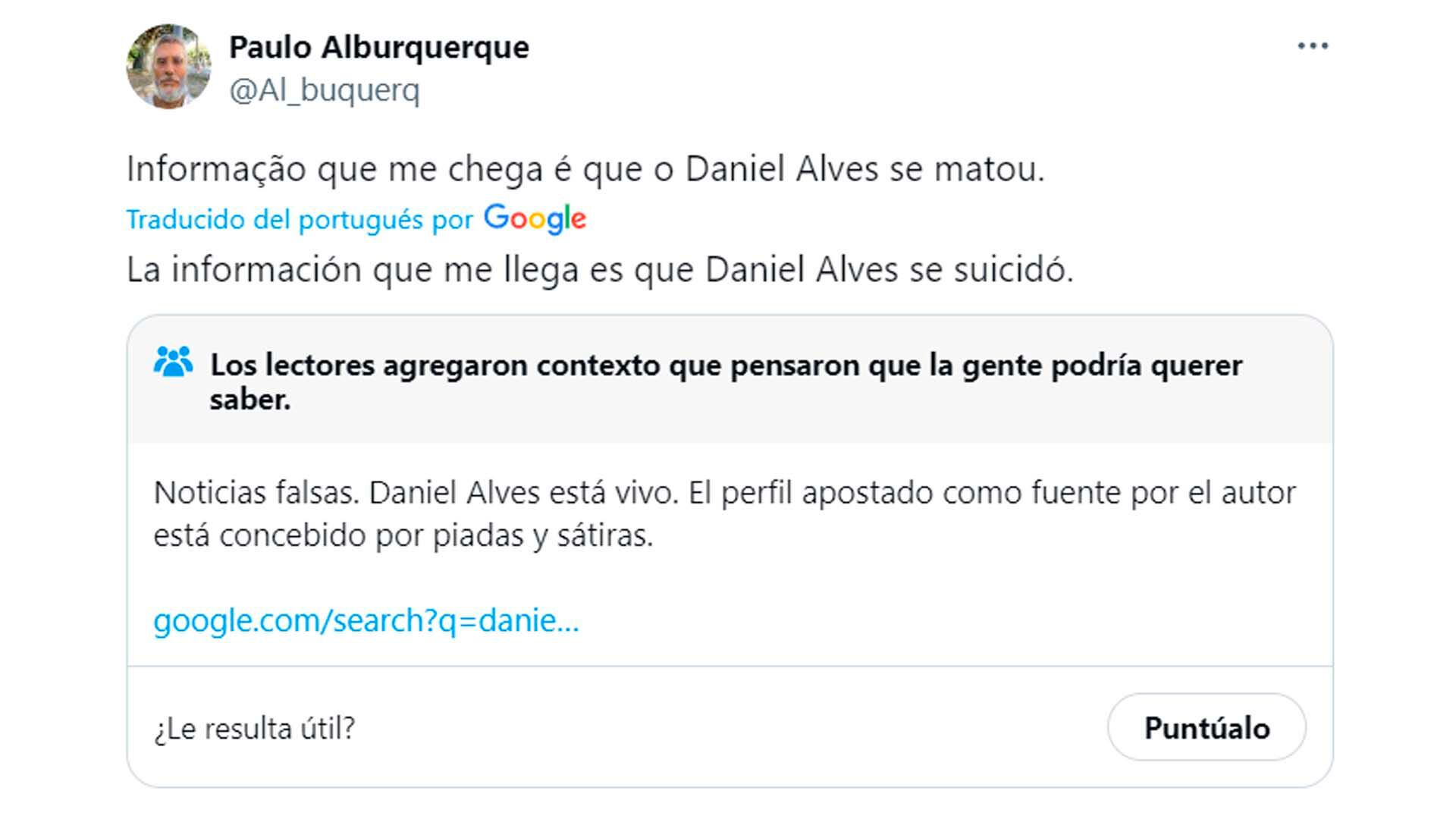El hermano de Dani Alves desminitó el suicidio del ex jugador