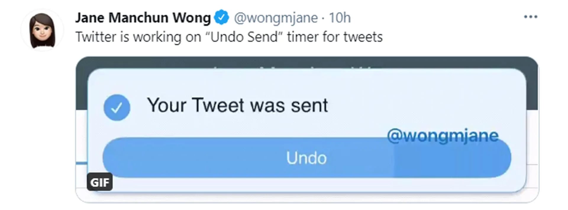 La ingeniera Jane Manchun Wong compartió su hallazgo sobre un nuevo proyecto de Twitter para deshacer el envio de un tuit (Twitter: @wongmjane)