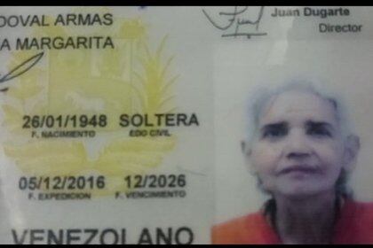 La cédula de la abuela que fue hallada muerta con su esposo por desnutrición, en Caracas 