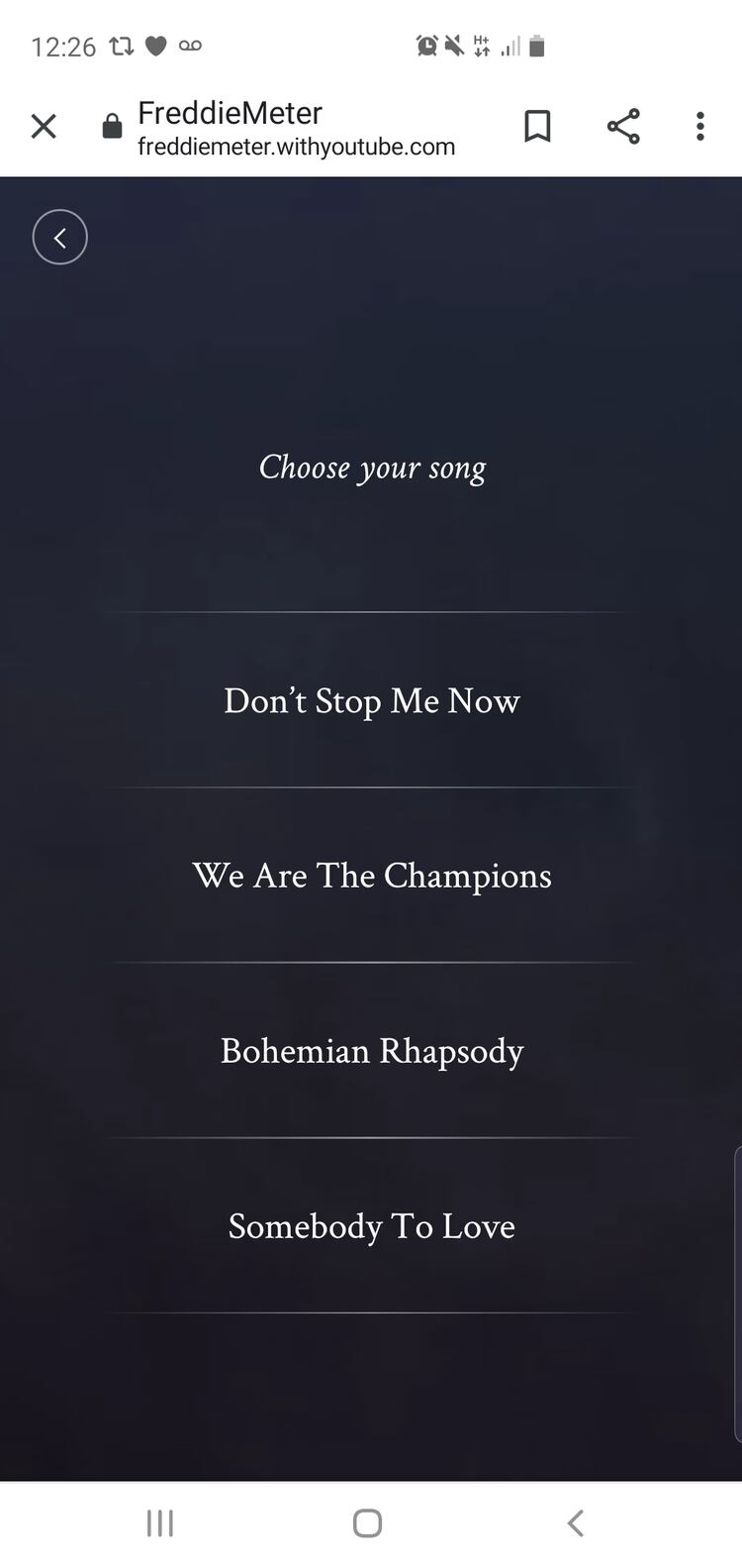 FreddieMeter te permite comparar y contrastar tu forma de cantar con la de Freddie Mercury.