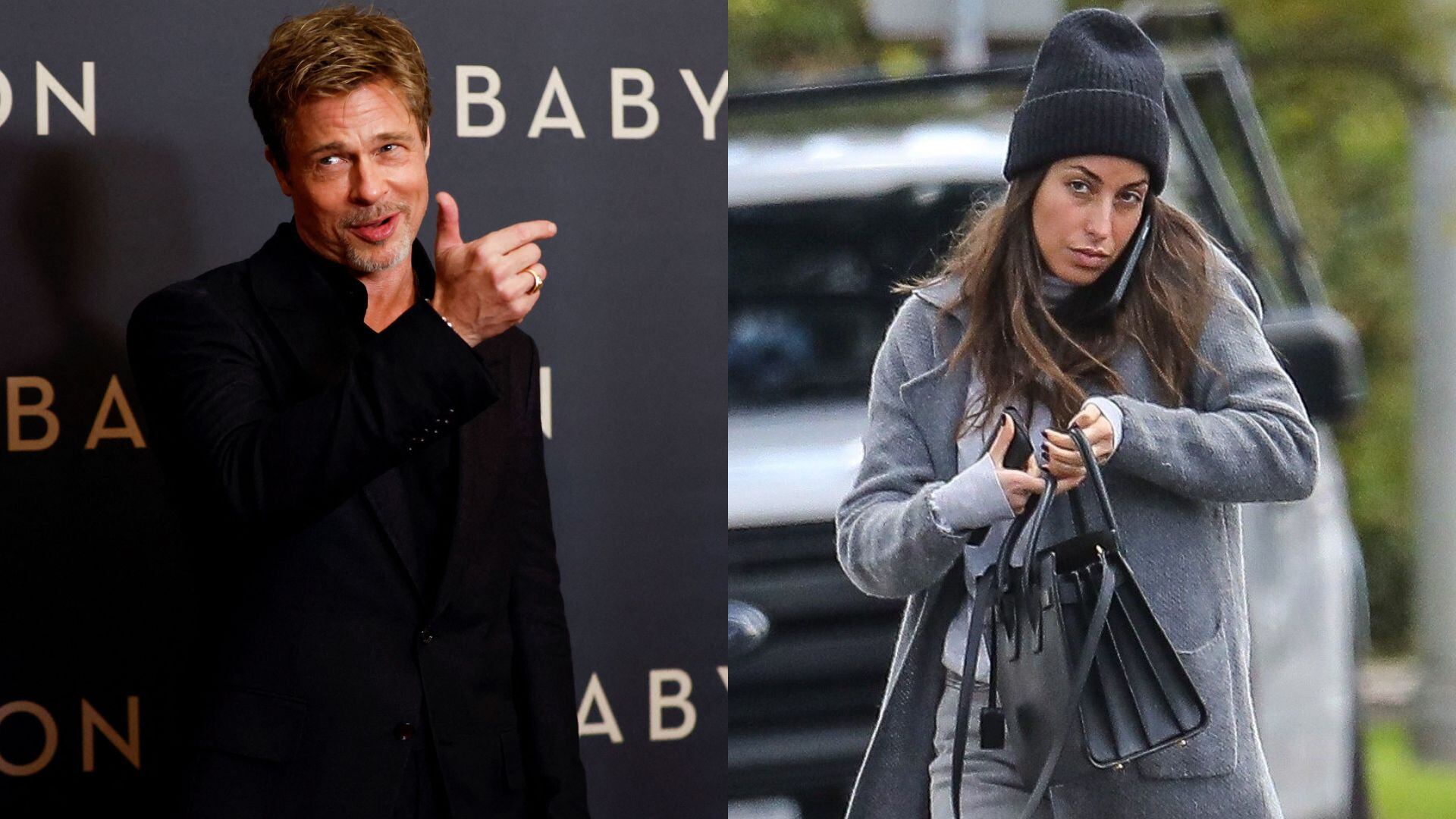 Inés de Ramón fue captada usando un collar que podría indicar que su relación con Brad Pitt va viento en popa 
REUTERS/Gonzalo Fuentes, Backgrid/The Grosby Group