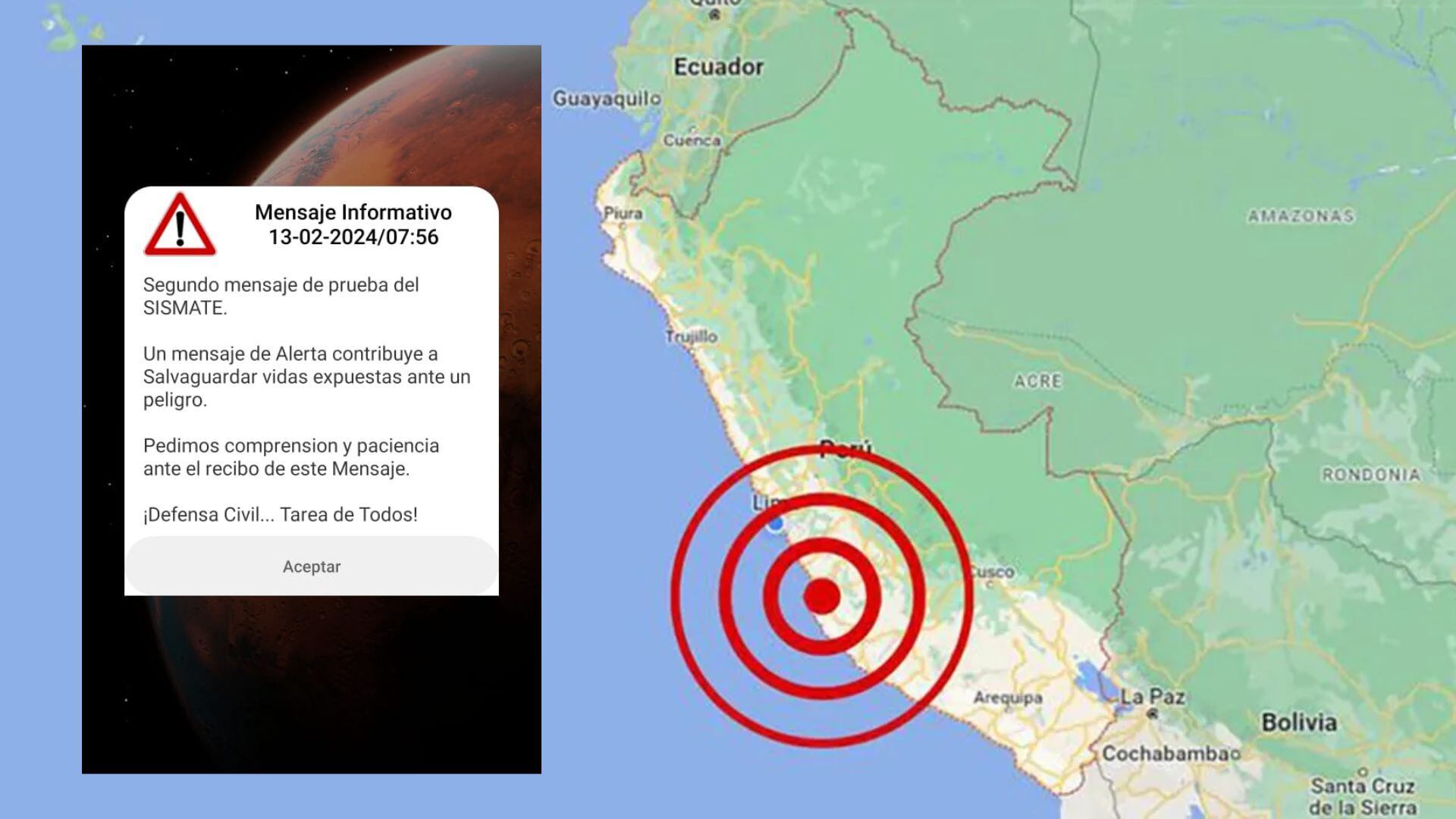 Gobierno utilizará la alarma SISMATE para alertar sismos y otros eventos de emergencia en el Perú