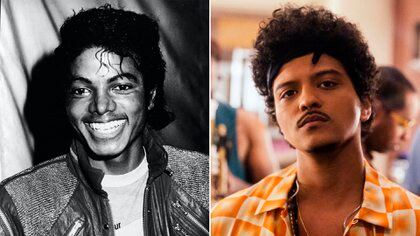 Michael Jackson nació en 1958 y Bruno Mars en 1985. Para algunos podrían ser padre e hijo. (Foto: @michaeljackson / IG - @brunomars / IG.)