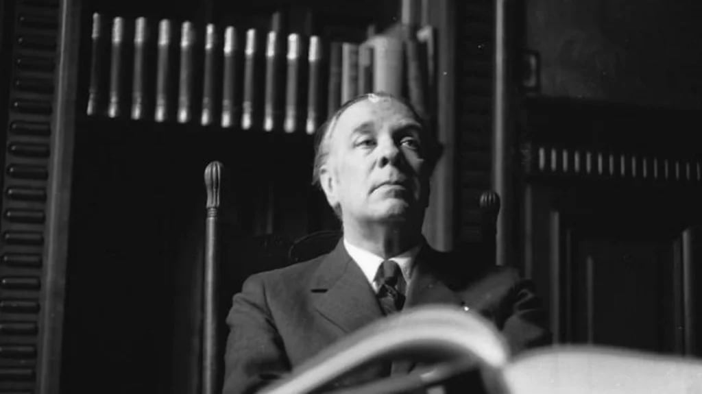 Retrato de Jorge Luis Borges por Sameer Makarius (Colección Makarius)