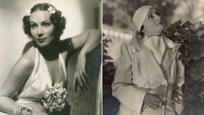 la actriz mexicana Dolores del Río y  la escritora Mercedes de Acosta Del Río, amantes de la Garbo