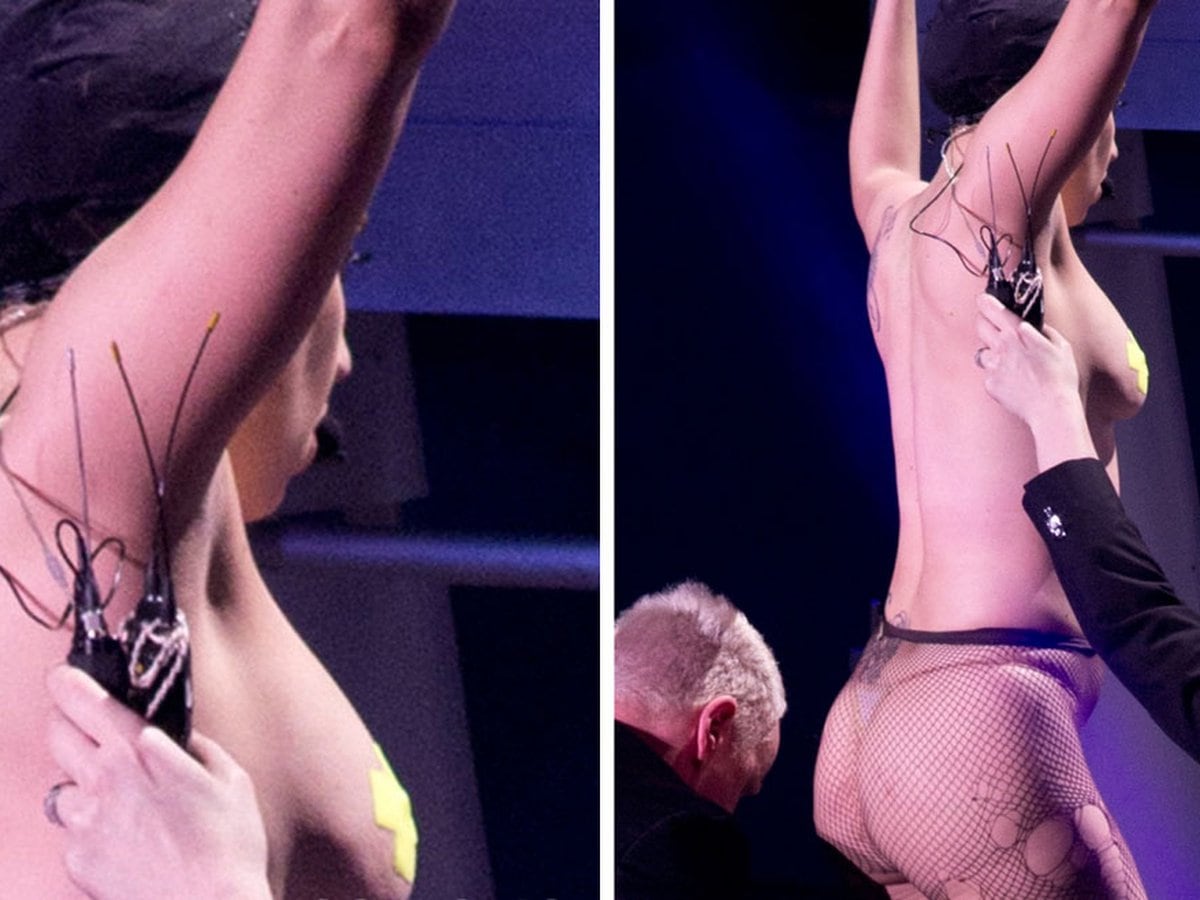 Lady Gaga Topless. 