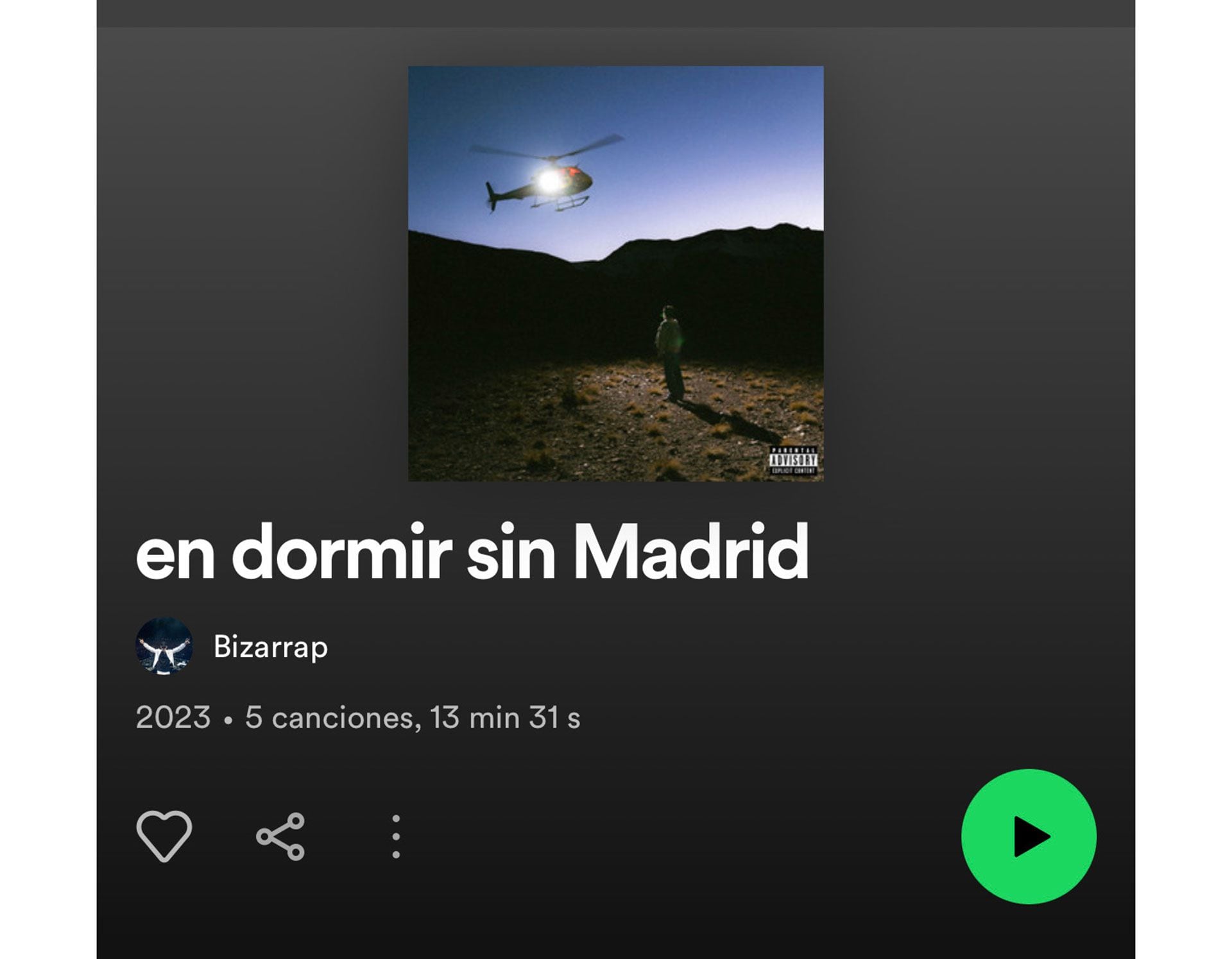 Bizarrap y el cantante lanzaron un EP juntos con cinco temas (Spotify)
