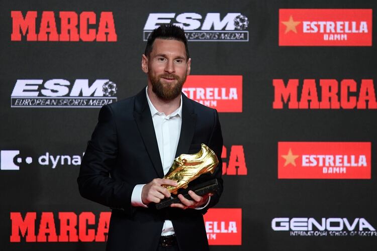 Lionel Messi marcó 36 goles en la liga española (Photo by Josep LAGO / AFP)
