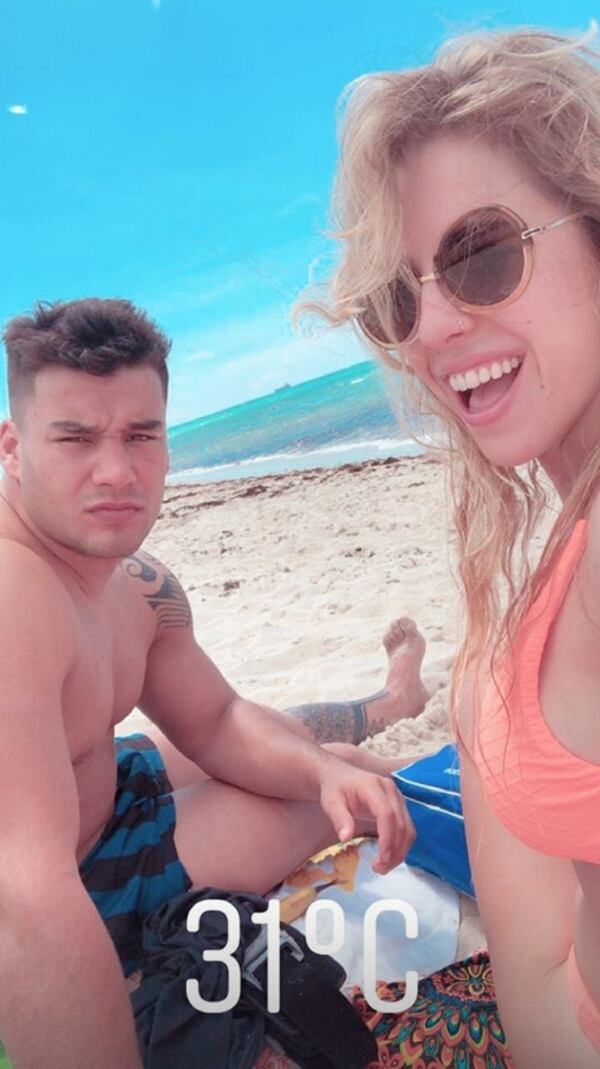 Nati Jota y su novio, Bruno Siri (Crédito: Instagram)